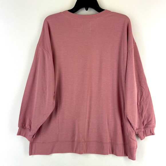 U Deep Rose High Low Sweatshirt Size S NWT - Picture 6 of 6